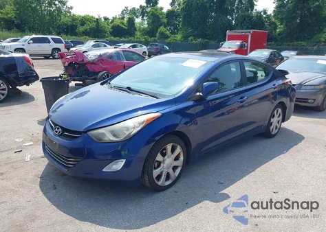 2013 Hyundai Elantra Gls/Limited from USA, damaged, VIN KMHDH4AE5DU509717